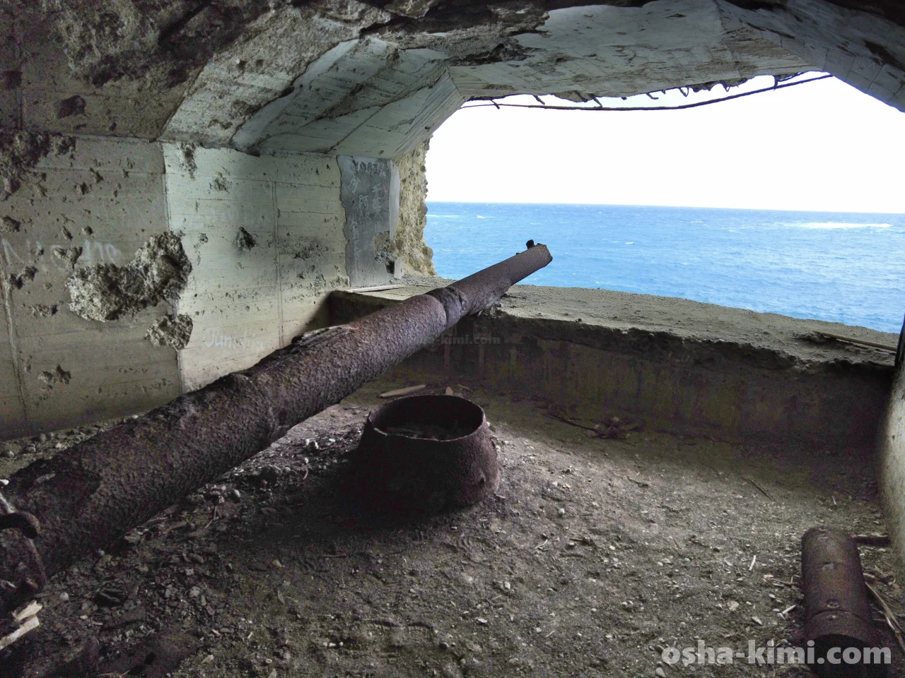 小笠原諸島 父島にある戦跡、小港平射砲台とも呼ばれている